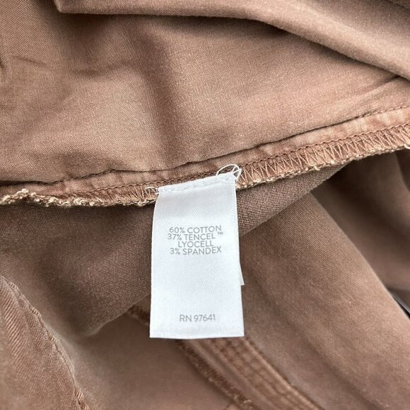 NEW J Jill Wide Leg Crop Pants Women’s Size 14 Brown - Picture 10 of 10
